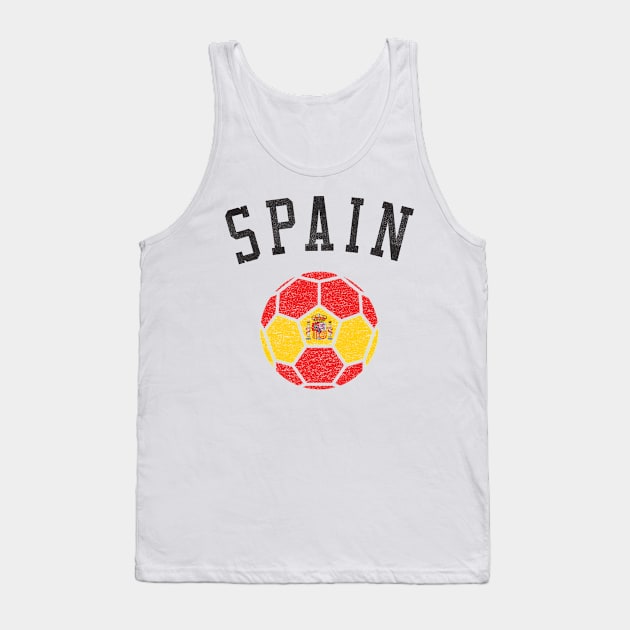 Spain Soccer Team Heritage Flag Tank Top by ryanjaycruz